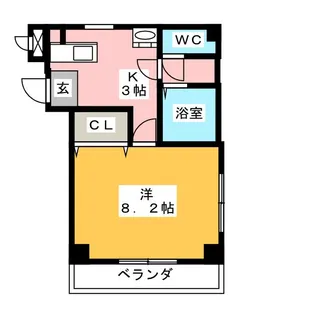 アーデルハイム【3階】の間取り