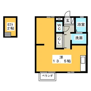 アークレシェンテ【2階】の間取り