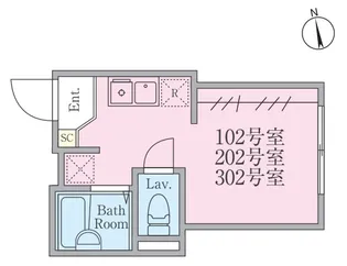 Reberty若木【3階】の間取り