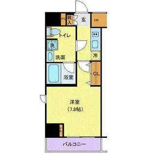 ジェノヴィア新宿中落合スカイガーデン【5階】の間取り