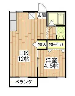 コーポ中野【2階】の間取り