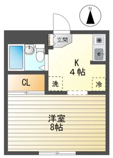 メゾンオークス【1階】の間取り