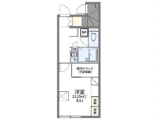 レオパレスなごみ【1階】の間取り