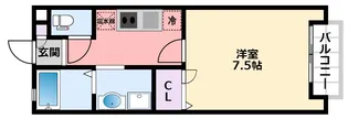 ベルリード甲子園【1階】の間取り