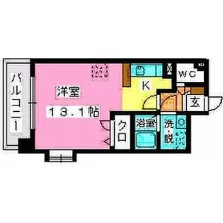 宗像北田マンション【2階】の間取り