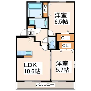 ルミエールハウス【2階】の間取り