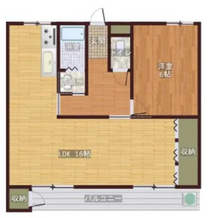 ラ・ルーチェ芳泉【4階】の間取り