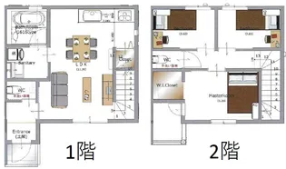 熊本県菊池郡大津町大字室【一戸建】の間取り