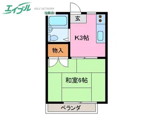 マイランドパートI【2階】の間取り