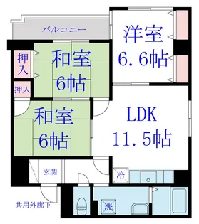 パークハイム63【3階】の間取り