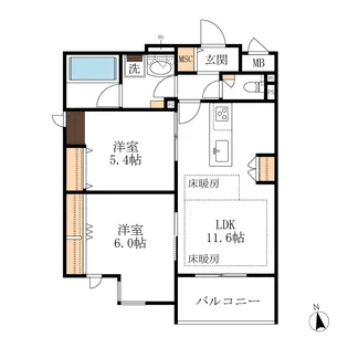West sedona【2階】の間取り