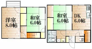 岡山県岡山市中区原尾島2【一戸建】の間取り