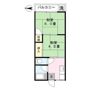 吉野ハウス【2階】の間取り