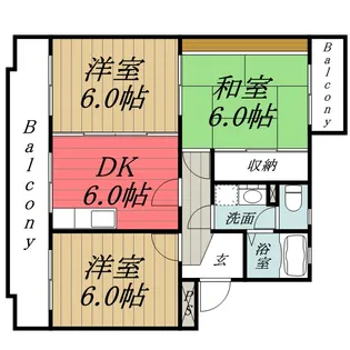 千葉県大網白里市ながた野1【マンション】の間取り
