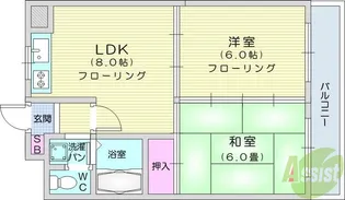第7銅谷ビル【4階】の間取り