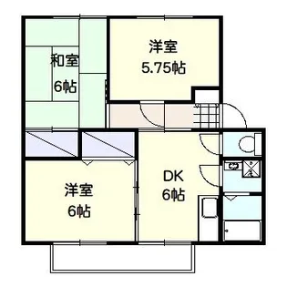 プラザ樹苑A【2階】の間取り