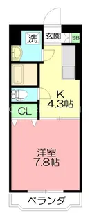 神奈川県秦野市三屋【マンション】の間取り