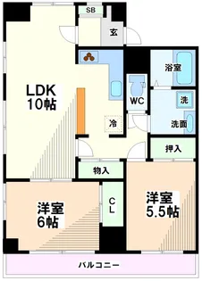東京都国立市富士見台2【マンション】の間取り