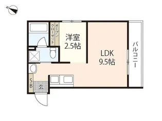 広島県安芸郡海田町成本【アパート】の間取り