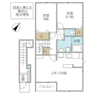 メルヴェイユ・サンレミ【2階】の間取り