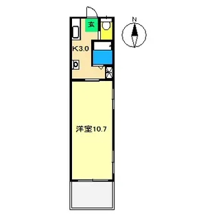 サイクル若草AP【2階】の間取り