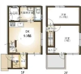 兵庫県揖保郡太子町東出【一戸建】の間取り