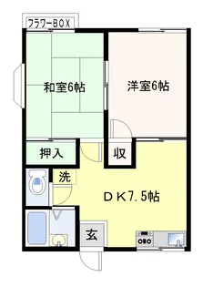 ベルゾーネ高部【1階】の間取り