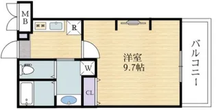 ジーイートワ【4階】の間取り