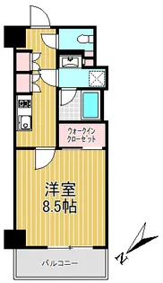 ザ・パークワンズ目黒不動前【2階】の間取り
