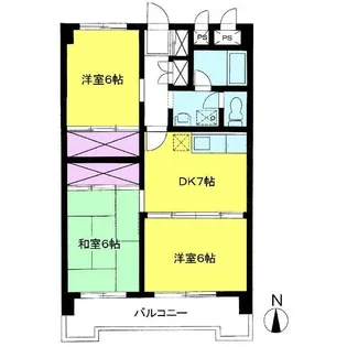 東京都東村山市廻田町1【マンション】の間取り