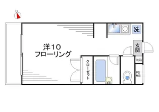 朝日代田ハイツ【3階】の間取り