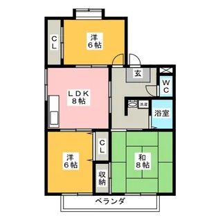 メゾン御林【2階】の間取り