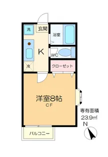 東京都江戸川区西小岩1【アパート】の間取り