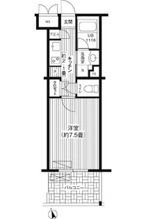 ステラメゾン下北沢【1階】の間取り