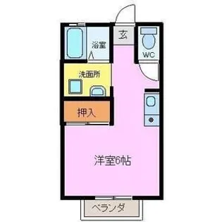 メゾンボザールII【2階】の間取り