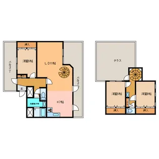 3LDKの間取り画像