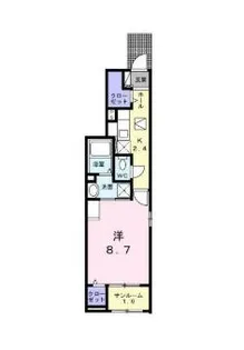 雀の宮6丁目アパート【1階】の間取り