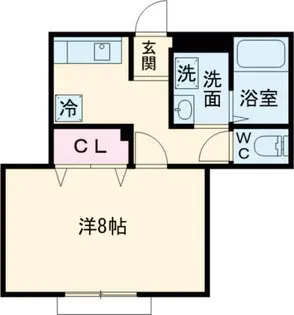 フラッツマグノリア【2階】の間取り