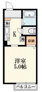 シティハイム セラピックIV【1階】の間取り