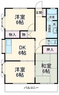 ハイツ伊澤【2階】の間取り