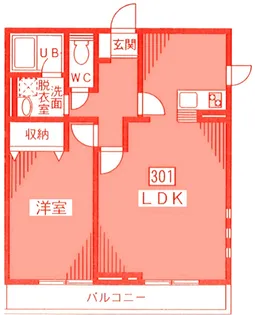 Fels【3階】の間取り