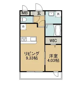 フォレストパーク神宮【1階】の間取り