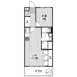 東京都世田谷区上馬1【マンション】の間取り