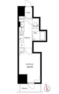 東京都品川区南品川2【マンション】の間取り