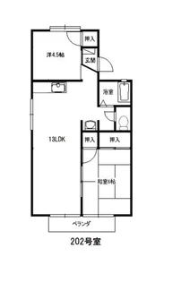 ドミール竹内【2階】の間取り