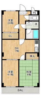 ニューホーム寿【3階】の間取り