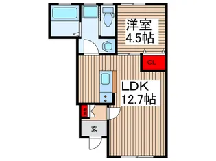 リーブルファイン両新田西町【1階】の間取り