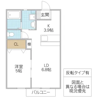 ゴスホーク E【2階】の間取り