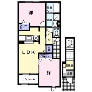 アンリーヴェ【2階】の間取り