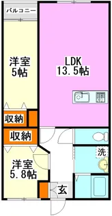 グランドゥール潤野【4階】の間取り